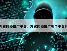 外贸网络推广平台，外贸网络推广哪个平台好