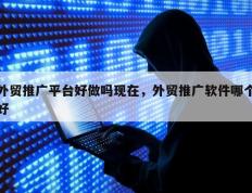 外贸推广平台好做吗现在，外贸推广软件哪个好