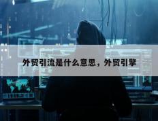 外贸引流是什么意思，外贸引擎