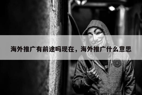 海外推广有前途吗现在	，海外推广什么意思
