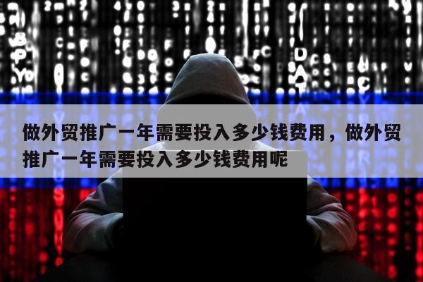 做外贸推广一年需要投入多少钱费用，做外贸推广一年需要投入多少钱费用呢