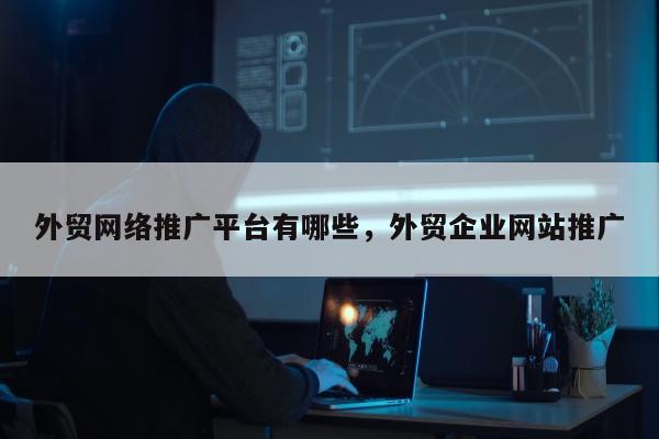 外贸网络推广平台有哪些，外贸企业网站推广