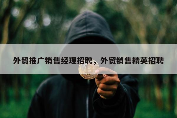 外贸推广销售经理招聘，外贸销售精英招聘